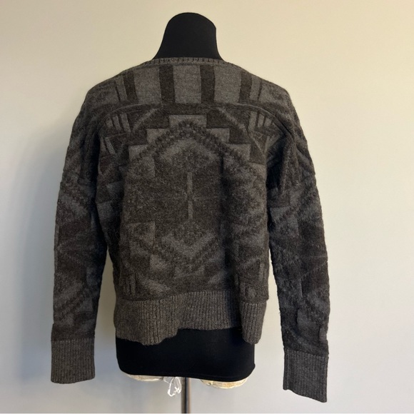 Peruvian Connection Alpaca /Wool Long Sleeve Pullover Crop Sweater Small - Picture 3 of 11